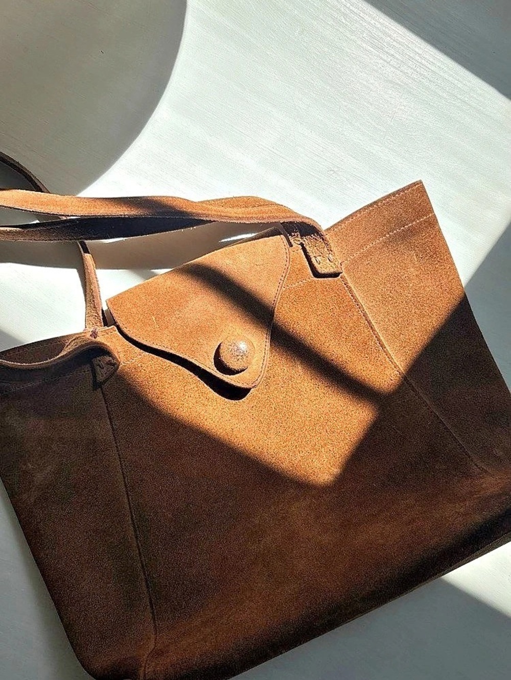 Vintage Autumn Fulco Suede Tote